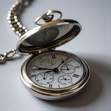 Orologio da tasca in argento finemente restaurato
